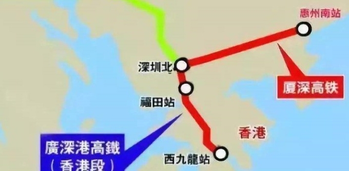 홍콩과 신전의 교통로. 사진=바이두