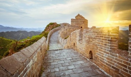 중국 만리장성의 일출. 사진=중국사회과학보