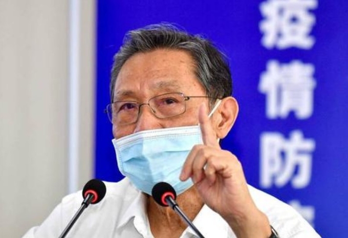 중국내 코로나19 최고의 전문가로 알려진 광저우의과대학의 종난산원사. 바이두 캡쳐.