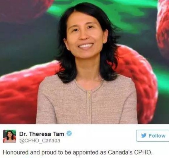 중국화교로서는 처음으로 캐나다 장관지위에 오른 탄용시 수석공공위생장관. //canada.china.com/ 캡쳐.