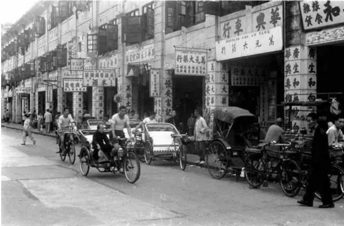 1970년대 마카오의 중국인 상가모습. 바이두 웨이보