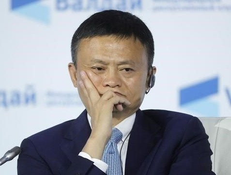 알리바바그룹의 마윈 . 바이두캡쳐.