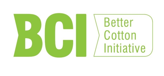 BCI, 즉 베터 코튼 이니셔티브 ( 瑞士良好棉花发展协会 , BCI / Better Cotton Initiative )의 로고, 홈페이지 캡쳐.