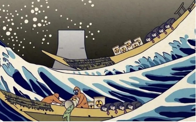 중국외교부 자오대변인의 패러디 그림. 이하 관찰자왕 캡쳐