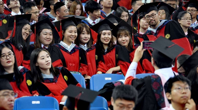 중국의 진짜 졸업식 모습 인터넷자료 사진