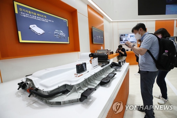 삼성SDI 전기차 배터리 팩. 사진=연합뉴스/한중21 제휴사