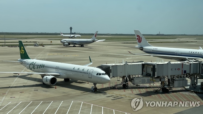 중국 상하이 푸둥국제공항. 사진=연합뉴스/한중21 제휴사