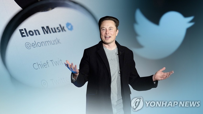 트위터를 인수한 일론 머스크 테슬라 CEO. 사진=연합뉴스/한중21 제휴사