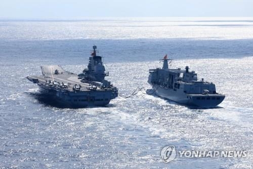 <strong>중국 1호 항공모함 랴오닝함. 사진=연합뉴스/한중21 제휴사</strong>