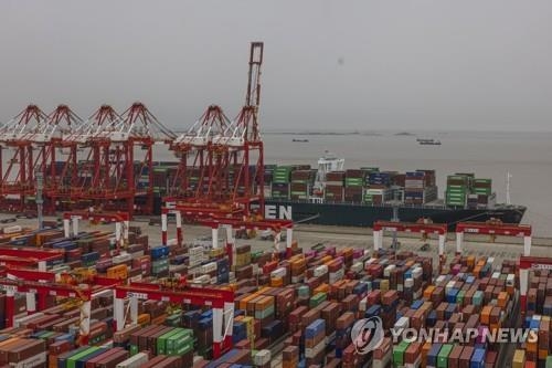 중국 상하이의 무역항. 사진=연합뉴스/한중21 제휴사