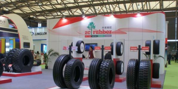 중국 타이어 업체 1위 중처고무(中策橡胶, ZC Rubber) 전시장. 사진=중국 포털 바이두 캡처