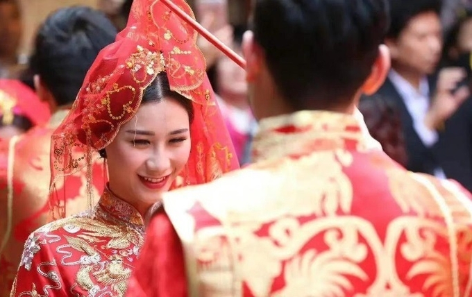 중국 혼인식 모습. 사진=중국 포털 바이두 캡처