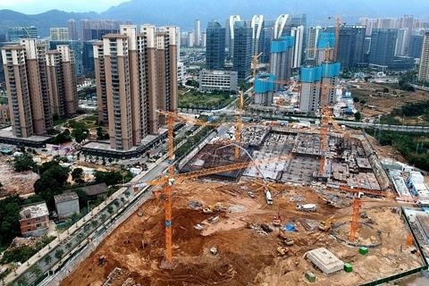 중국 푸젠성 푸저우의 부동산 개발. 사진=연합뉴스/한중21 제휴사