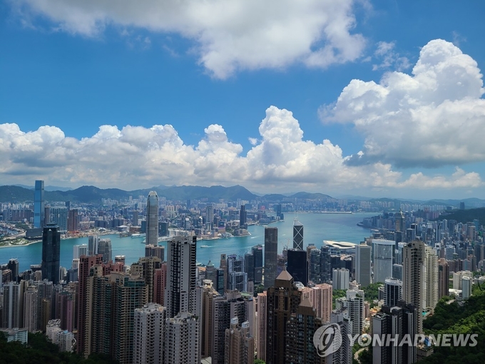 홍콩 도심 전경. 사진=연합뉴스/한중21 제휴사
