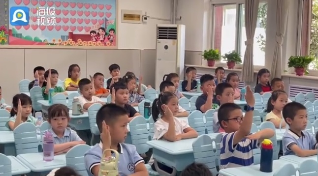 중국 초등학교 교실 모습. 사진=중국 포털 바이두 캡처