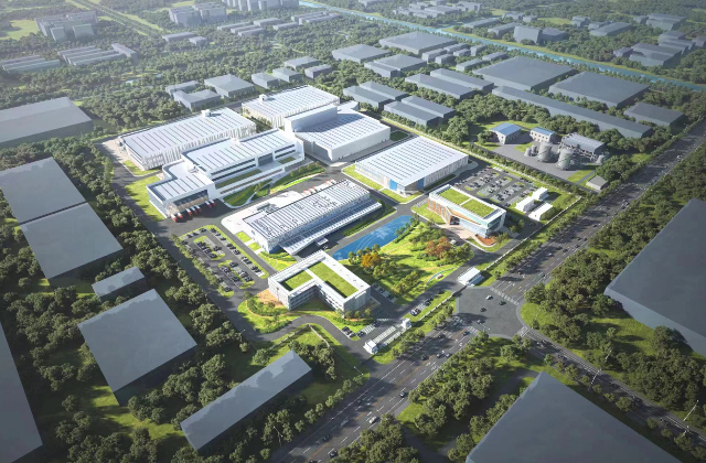 중국 상하이 민항구에 조성되는 미국 제약사 모더나 연구개발(R&D) 및 생산 본부 조감도. 