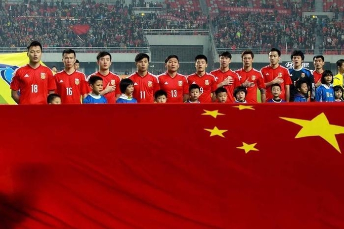 2023 AFC 카타르 아시안컵에 출전한 중국 축구 대표팀. 사진=AFC 웹사이트