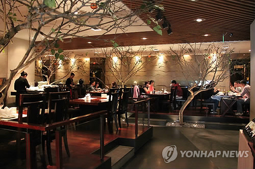 중국의 한 레스토랑 사진. 사진=연합뉴스