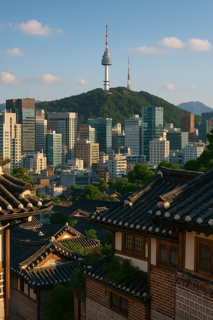 서울 남산 타워 이미지 컷 쳇GPT 제작