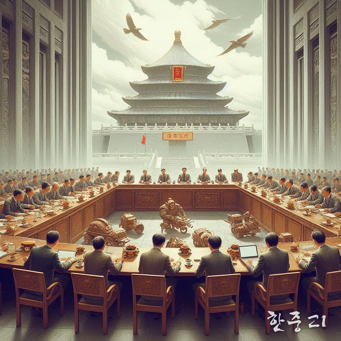 중국에서 4..5일 근무제 논의가 시작됐다. 이미지= AI 제작 
