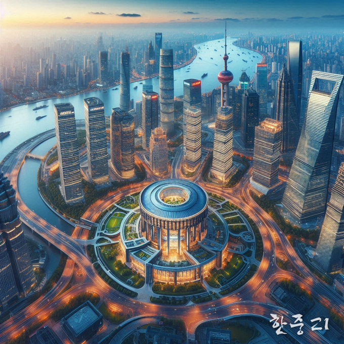 상하이 부동산 거래가 늘고 있다. 이미지 = AI 제작
