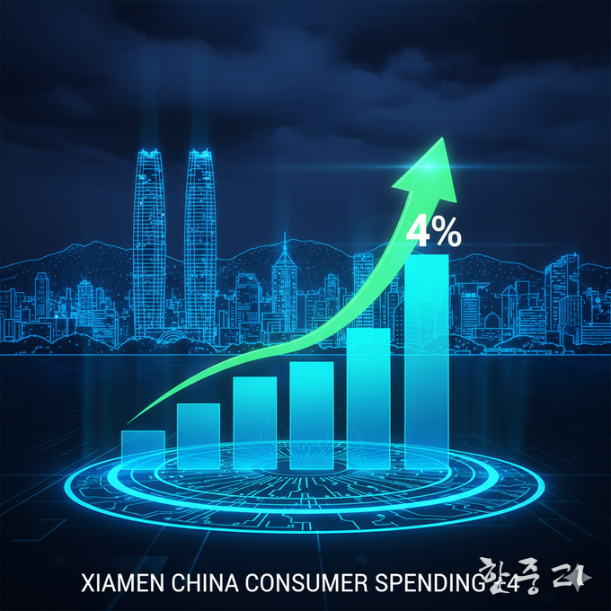 샤먼시 소비가 4% 가량 늘었다.                                                                                                                이미지= AI 제작